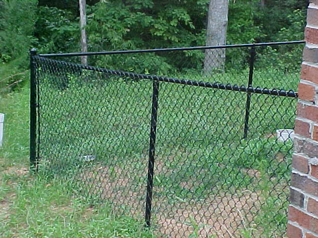 4' Black Vinyl Coated Chain Link Fence